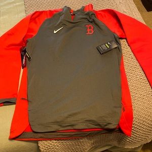 Grey and red Nike Boston Red Sox sweater